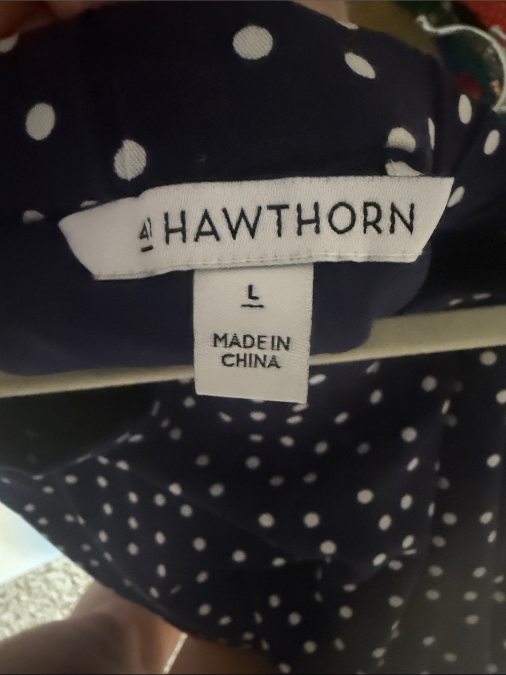 41 Hawthorn Navy Polka Dot Skater Skirt - Picture 3 of 3